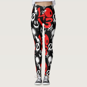 Legging grafitti LOVE B. Black BG
