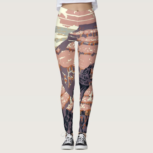 Legging Grand Canyon Western Graphic Art American (Frente)
