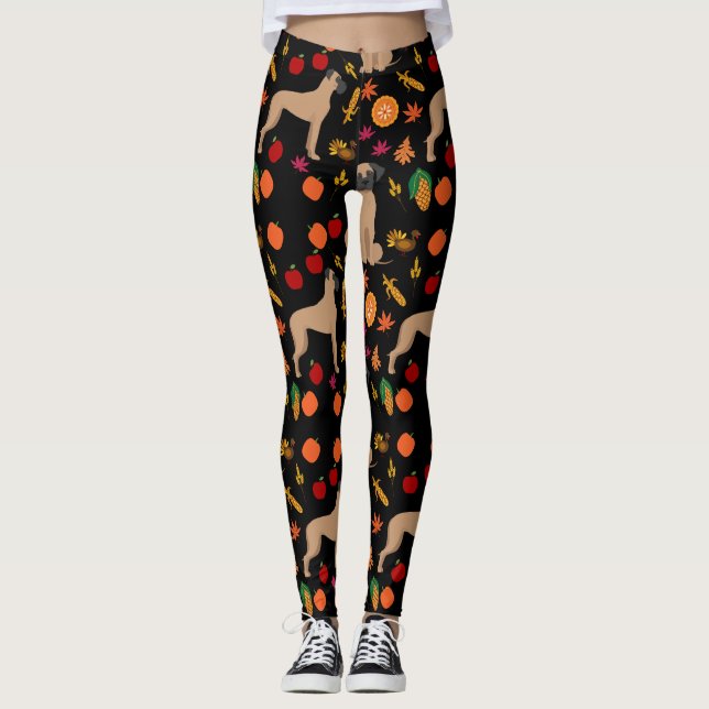 Legging Grande Dane Fawn Caiu Coloração (Frente)