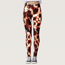 Legging Grande espelhamento de formas levemente esculpidas