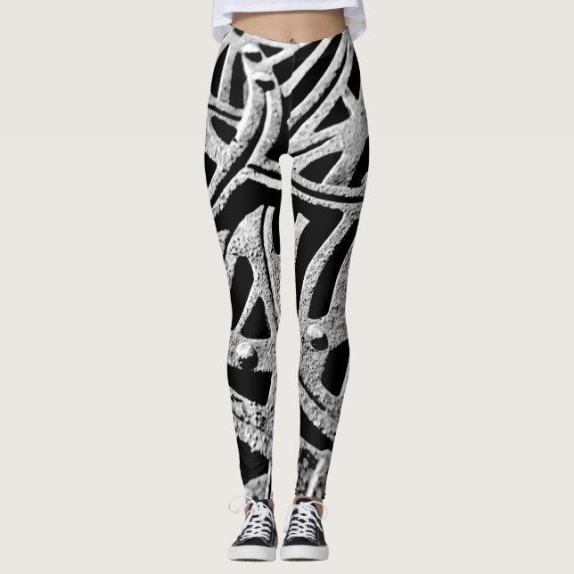 Legging Grata enferrujada em Cinzas (Frente)