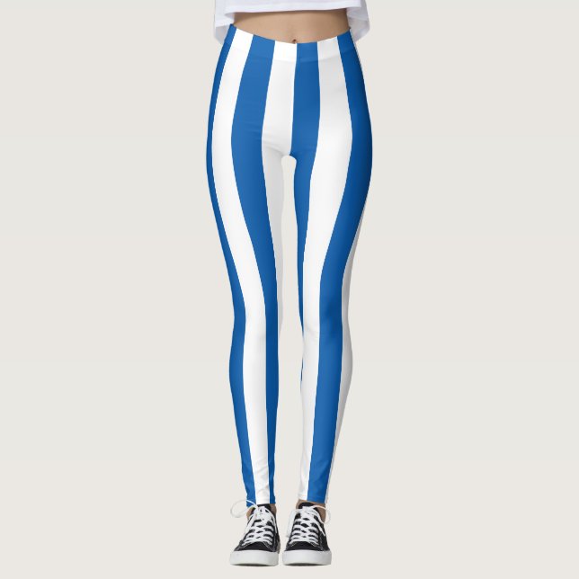 Legging Grécia Nacional Cores de Sinalizador Verticais (Frente)