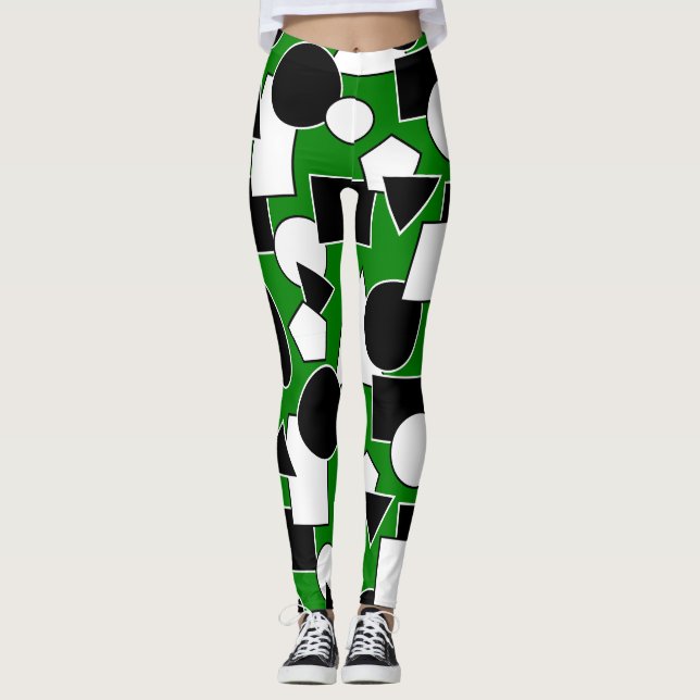 Legging Green Bauhaus Collage (Frente)
