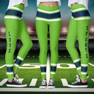 Legging Green Blue Team Jersey Cores Love