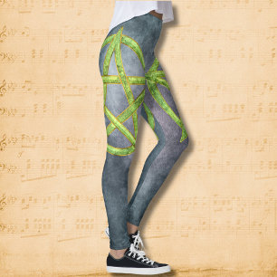Legging Green Grimoire: Peridot Pentagram