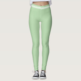 Legging Green simple aesthetic legginns