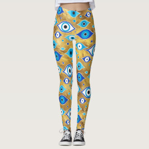 Legging Grego Mati Mataki - Padrão de Olhos de Matiasma M