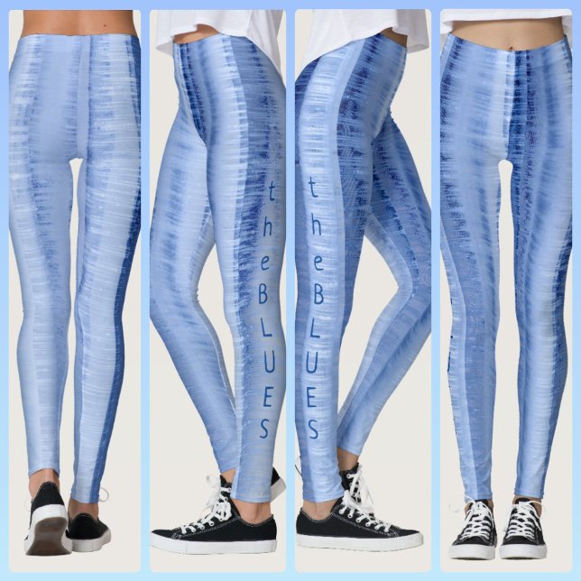 Legging Grelha Azul legal Gelada Grelha (Criador carregado)