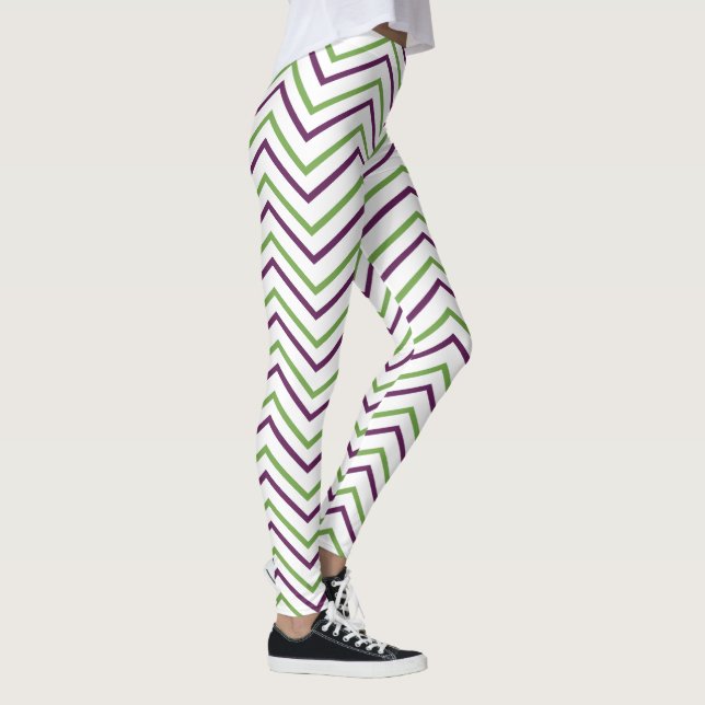 Legging Grelha de Cevon Roxo Verde (Direita)
