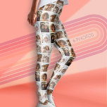 Legging Grelha de Fotos Funky Diagonal com 6 Fotos<br><div class="desc">Um impressão com fotos por todo o lado. O padrão diagonal cria um padrão maximalista que é divertido e louco. O fundo entre cada foto é branco, mas pode ser alterado na área avançada do design. Use sua foto ou fotos favoritas para fazer um espetáculo divertido para compartilhar com amigos....</div>