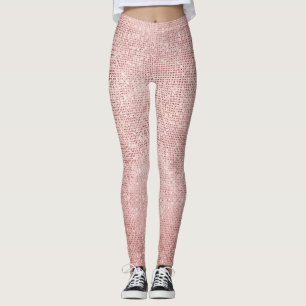 Legging Grelha Sparkle Rosa Dourada Girly
