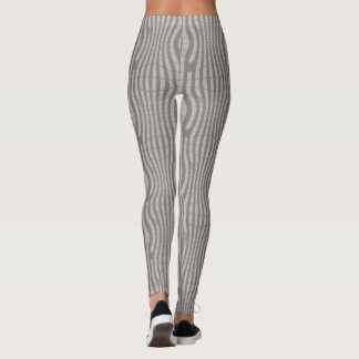 Legging grey geometric pattern