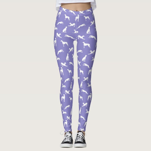 Legging Greyhound Silhouettes White em Puro (Frente)