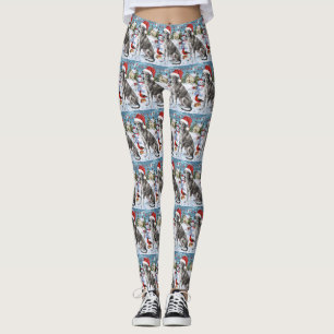 Legging Greyhound Winter Wonderland Natal Joy