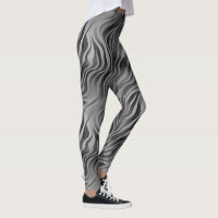 Greyscale Abstract Swirly Stripe