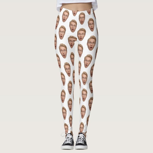Legging Groom Custom Face Funny Bachelorette Party (Frente)