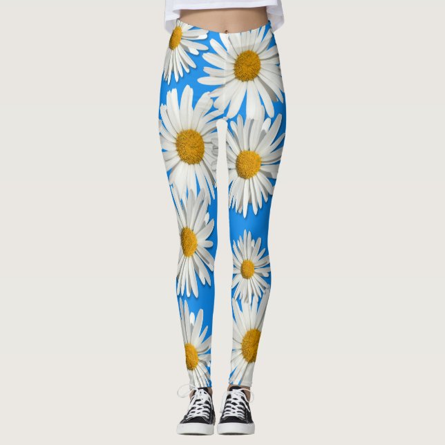 Legging Groovy Flower Child Real Daisy Hippie Blossomas (Frente)