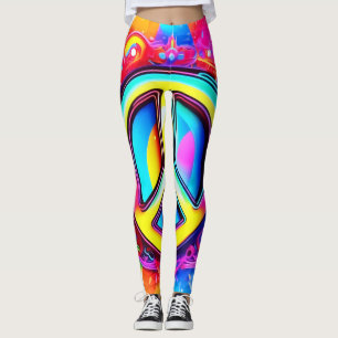 Legging Groovy Peace Vibes