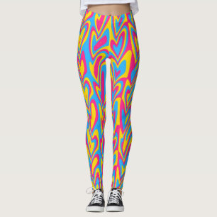 Legging Groovy Trippy Squiggly Quirky Pansexual Pride