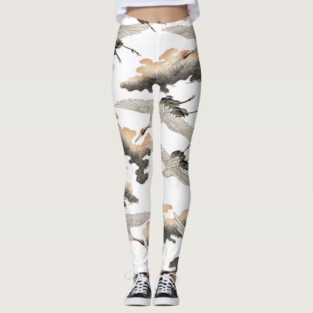 Legging grua estilo japonês: elegante design. (Frente)