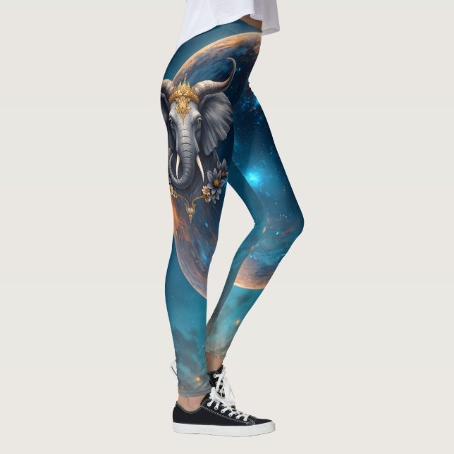 Legging Guardião Coroado do Portão Celestial o elefante (Direita)