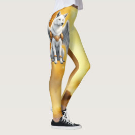 Legging Guardião da Aurora – O Lobo de Asa Branca.