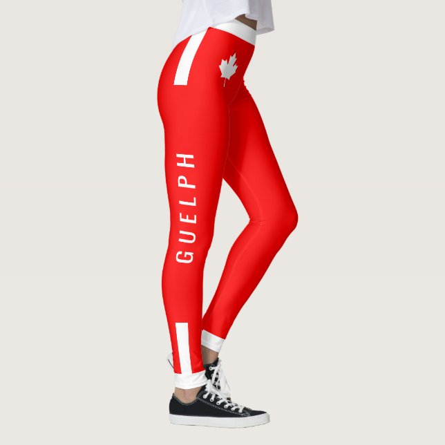 Legging GUELPH Trainer Canadian Maple em Vermelho (cust) (Direita)