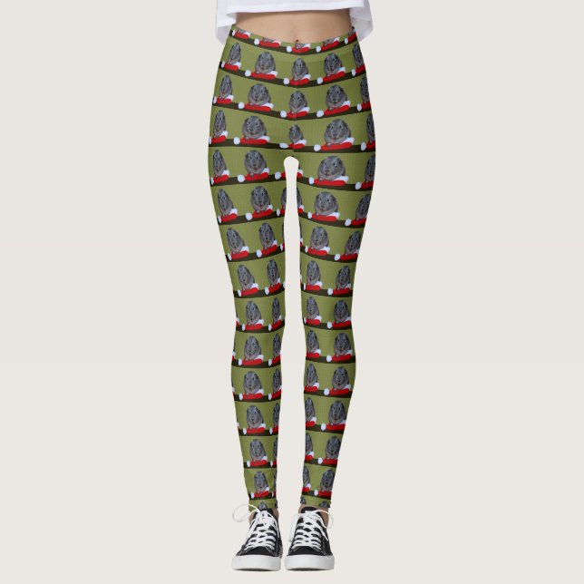 Legging Guiné Pig Christmas (Frente)