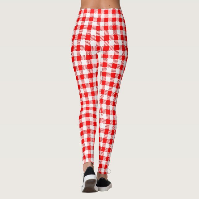 Legging Guingão vermelho (Verso)