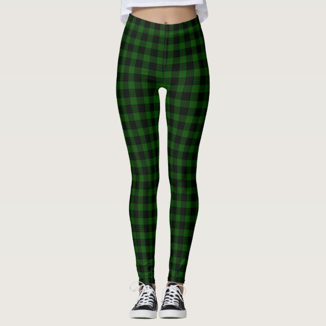 Legging Gunn tartan green xadrez negra (Frente)