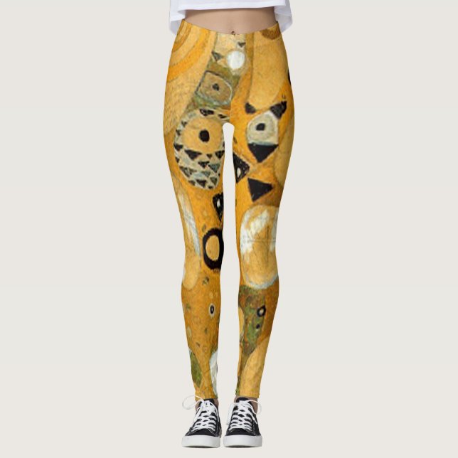 Legging Gustav Klimt Owl Em Uma Árvore (Frente)
