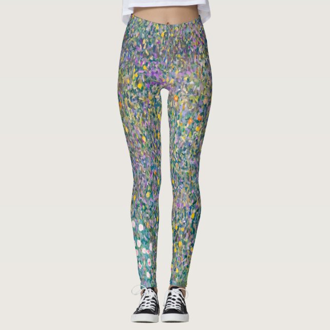 Legging Gustav Klimt - Roseiras sob as Árvores (Frente)