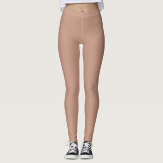 Legging Gym Beige Pink Dance Workout