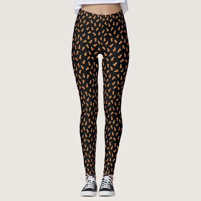 Legging Halloween Candy Corn Pattern (Frente)