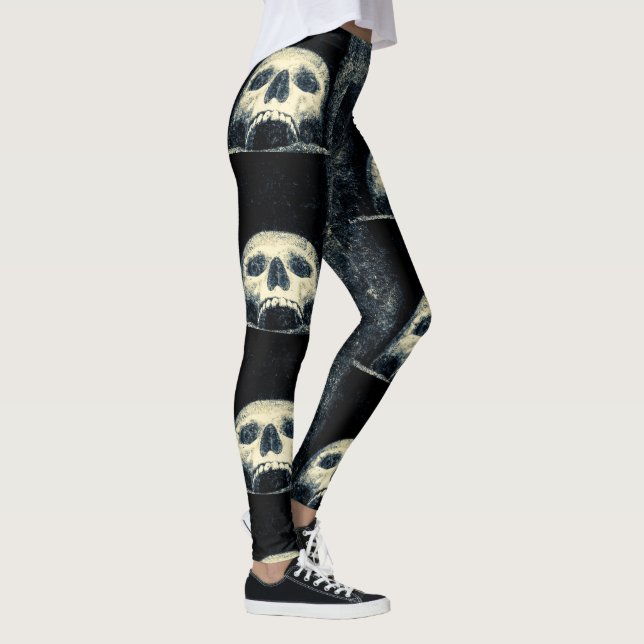 Legging Halloween - Crânio horrível (Direita)
