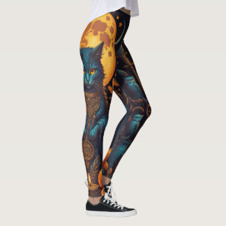 Legging Halloween de bruxa negra