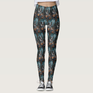 Legging Halloween de motocicleta de Shepherd australiano