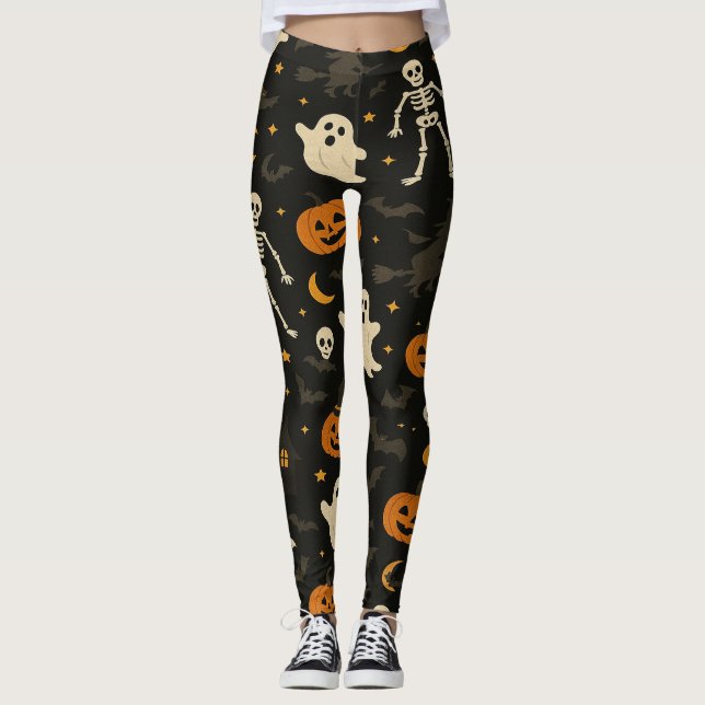 Legging Halloween Engraçado (Frente)