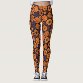 Legging Halloween Floral 