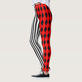 Legging Halloween Harlequin e Stripes