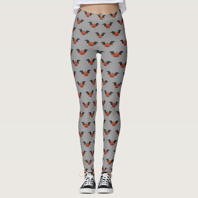 Legging Halloween Pumpkin Bat (Frente)
