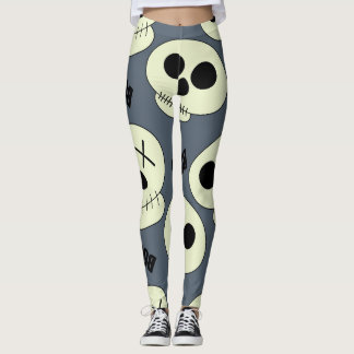 Legging Halloween Skull, Design infantil.