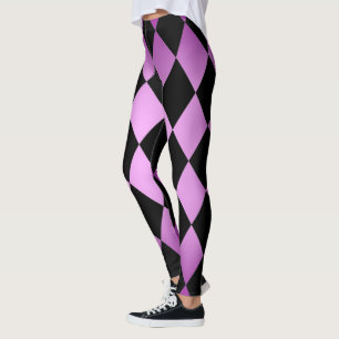 Legging Harlequin ~ Diamond Patterno ~ Pink & Purple Desig