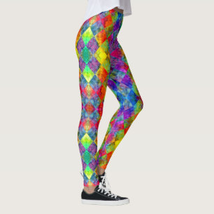 Legging [Harlequin Tie-Dye] Diamond Fractal Verificado