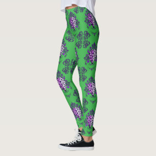 Legging Harmia da Mente - Fusão Ornamental Cerebral-Coraçã