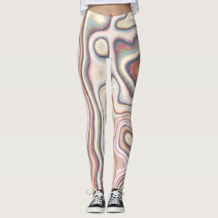 Legging Harmonia de Fluxo em Mármore Pastel