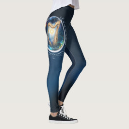 Legging Harpa Celestial dos Céus Ligados à Lua.