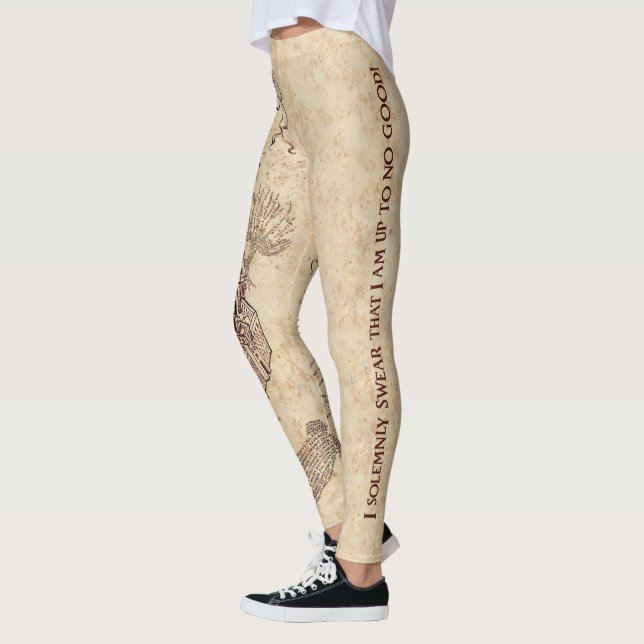Legging Harry Potter Spell | Mapa de Marauder (Esquerda)