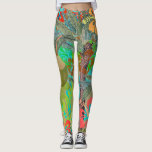 Legging Hawaii Flower Hula Vintage - Gráfico Floral<br><div class="desc">Colagem Hula Colorida do Havaí - Esta imagem é um design gráfico de arte de flores e palmeiras do Havaí. A colagem botânica é sobre a cor da ilha tropical.</div>