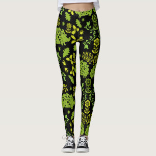 Legging Hedgehog Folk Art